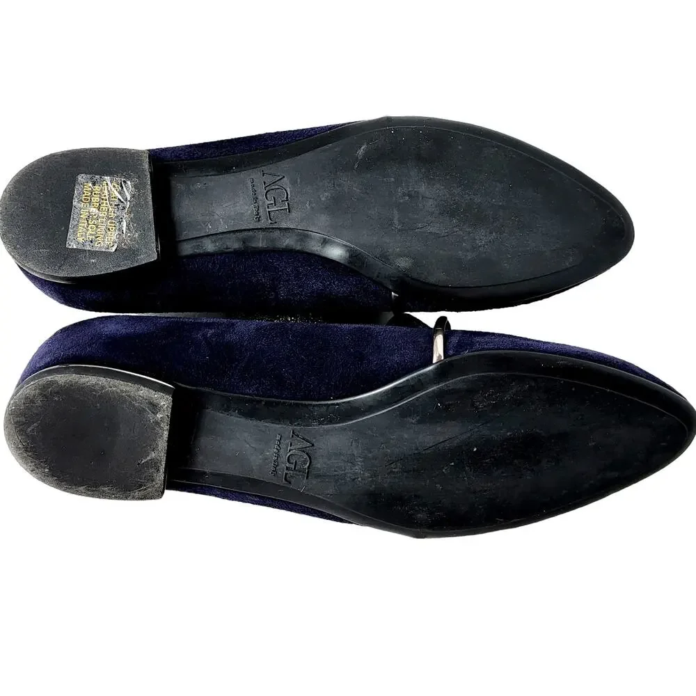 Bruno Magli Black Embossed Leather Contemporary Classic Pump‎ Shoes Size 6 #560